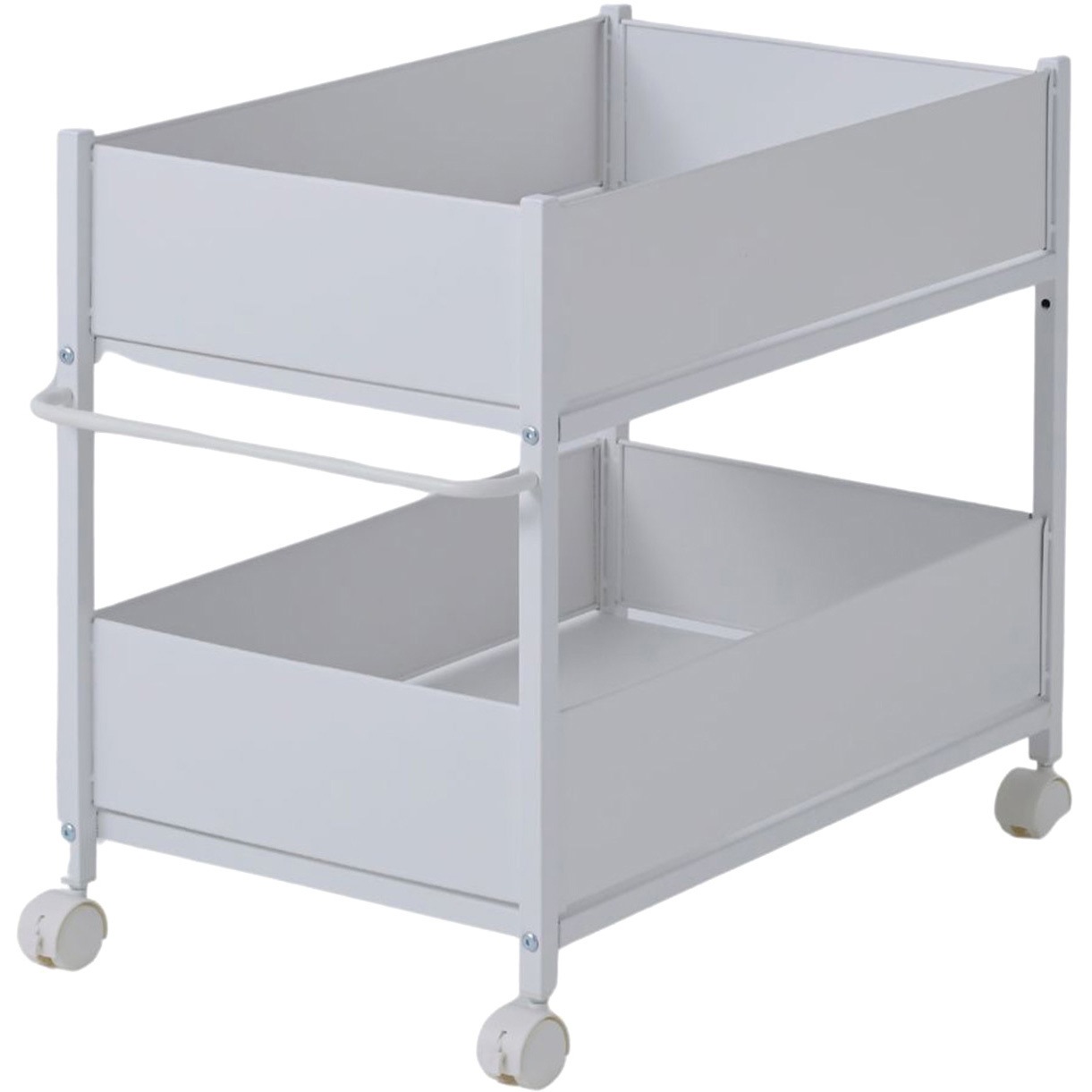 NOPR-7544(NMW) 頑丈 収納ラック キャスター付き YAMAZEN(山善) 幅44cm高さ64.5cm 1台