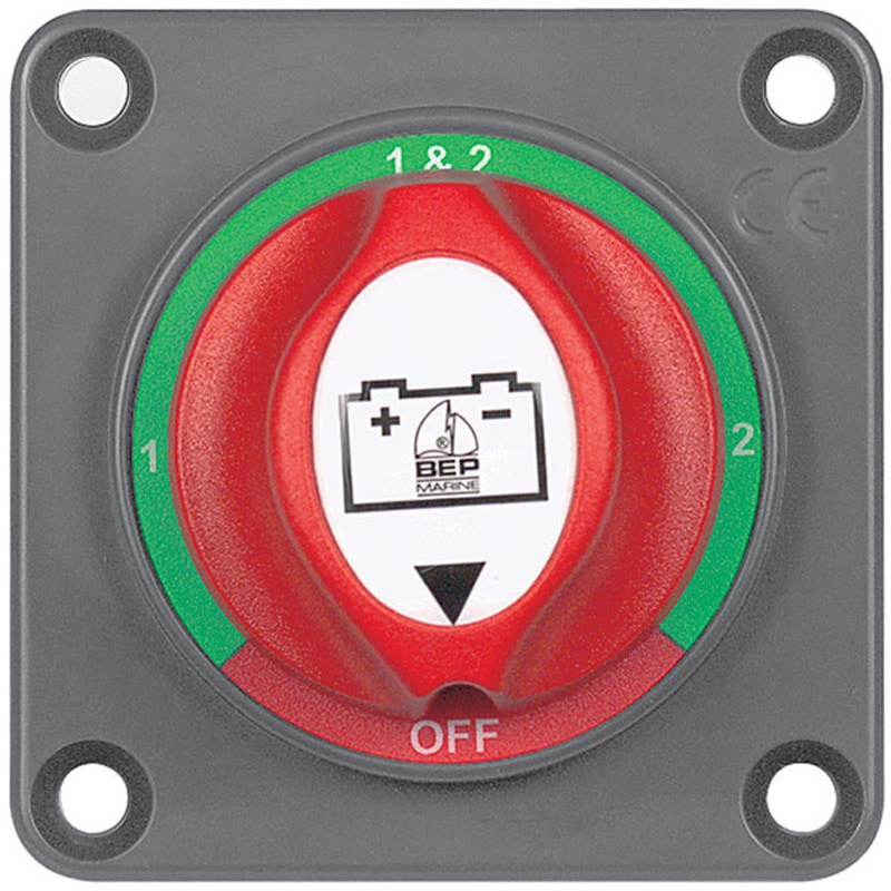 701S-PM 埋め込み型コンパクトバッテリースイッチ 1-2-(1+2)-OFF 1個 BEP MARINE 【通販モノタロウ】