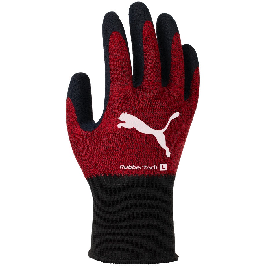 PG-1340-3P PUMA GROVE ラバーテック 3双組 PUMA GLOVE ミックスレッド