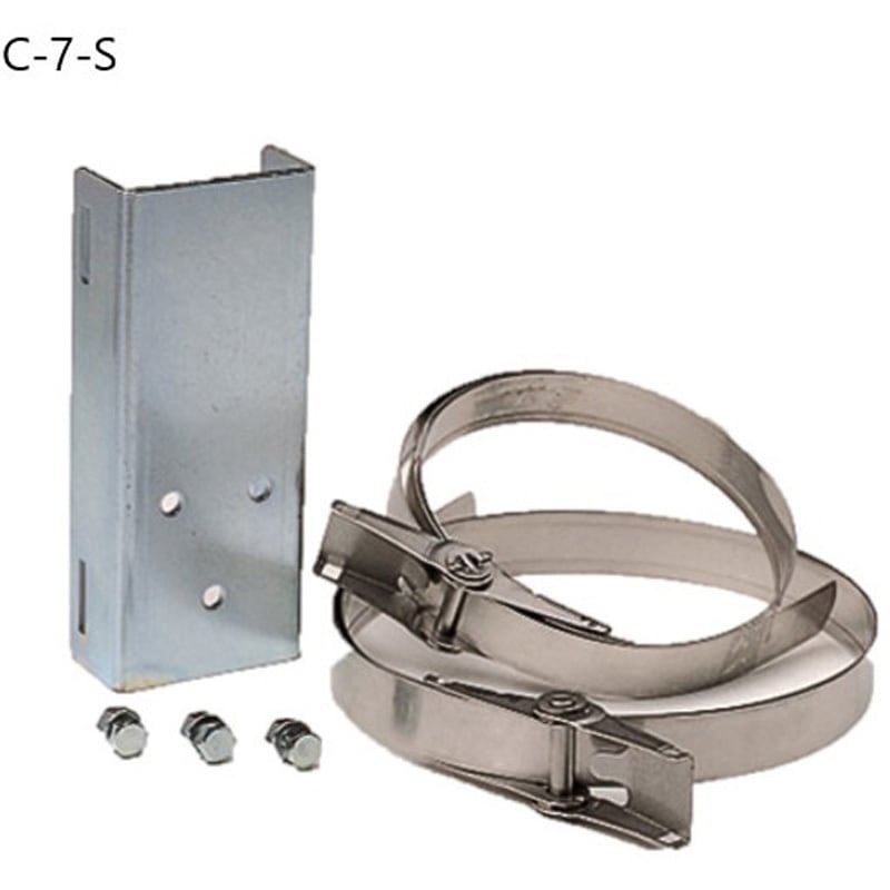 C-7-S 電柱用取付金具 信栄物産 ステンレス 適合径Φ60～Φ350mm  C-7-S