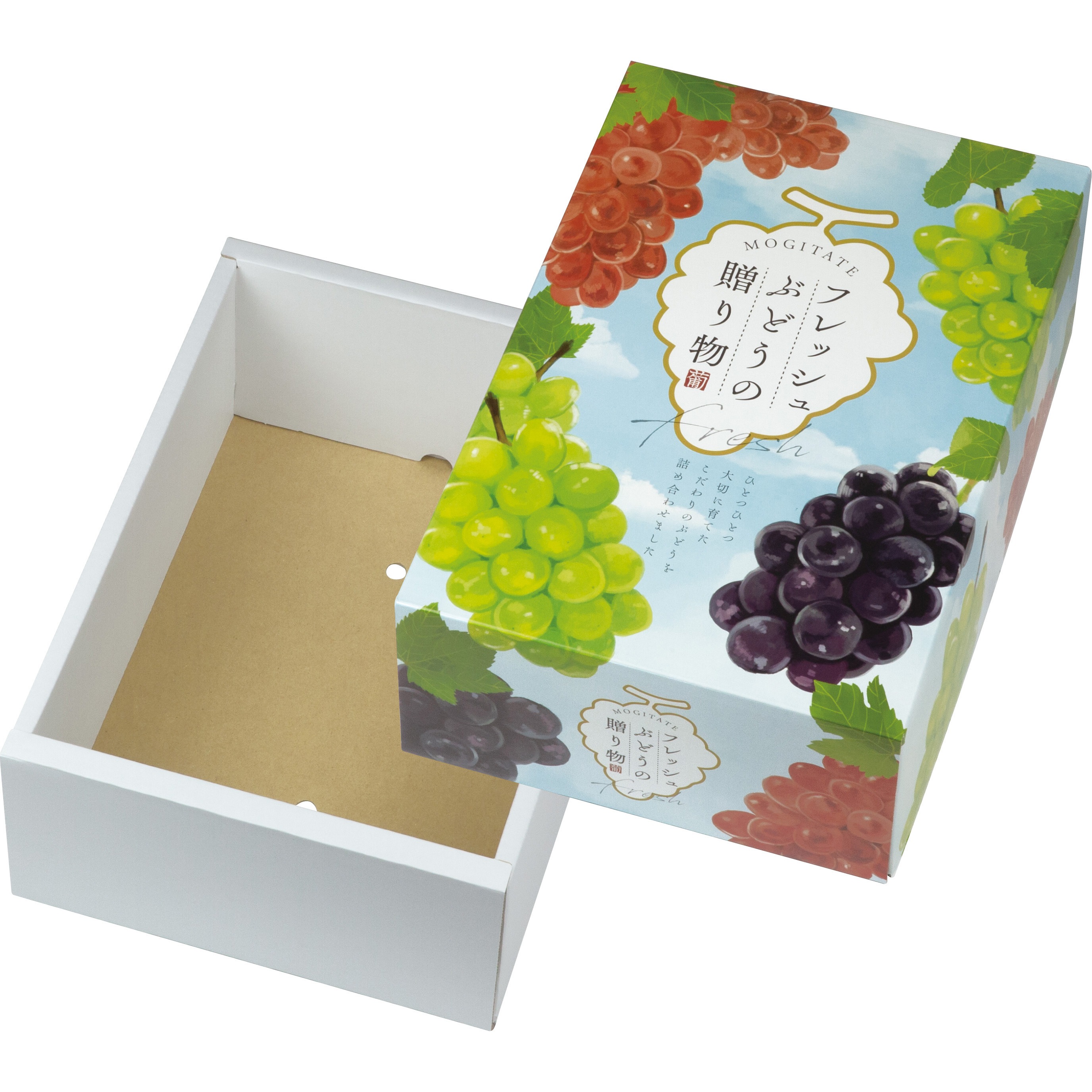 L-2518 フレッシュぶどうの贈り物 ヤマニパッケージ 3kg深口サイズ 1ケース(30枚) L-2518 10,345円