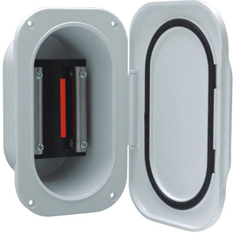 00903 電動リール用電源ボックスコンセント デラックス PLASTIMO 寸法116×180×75mm