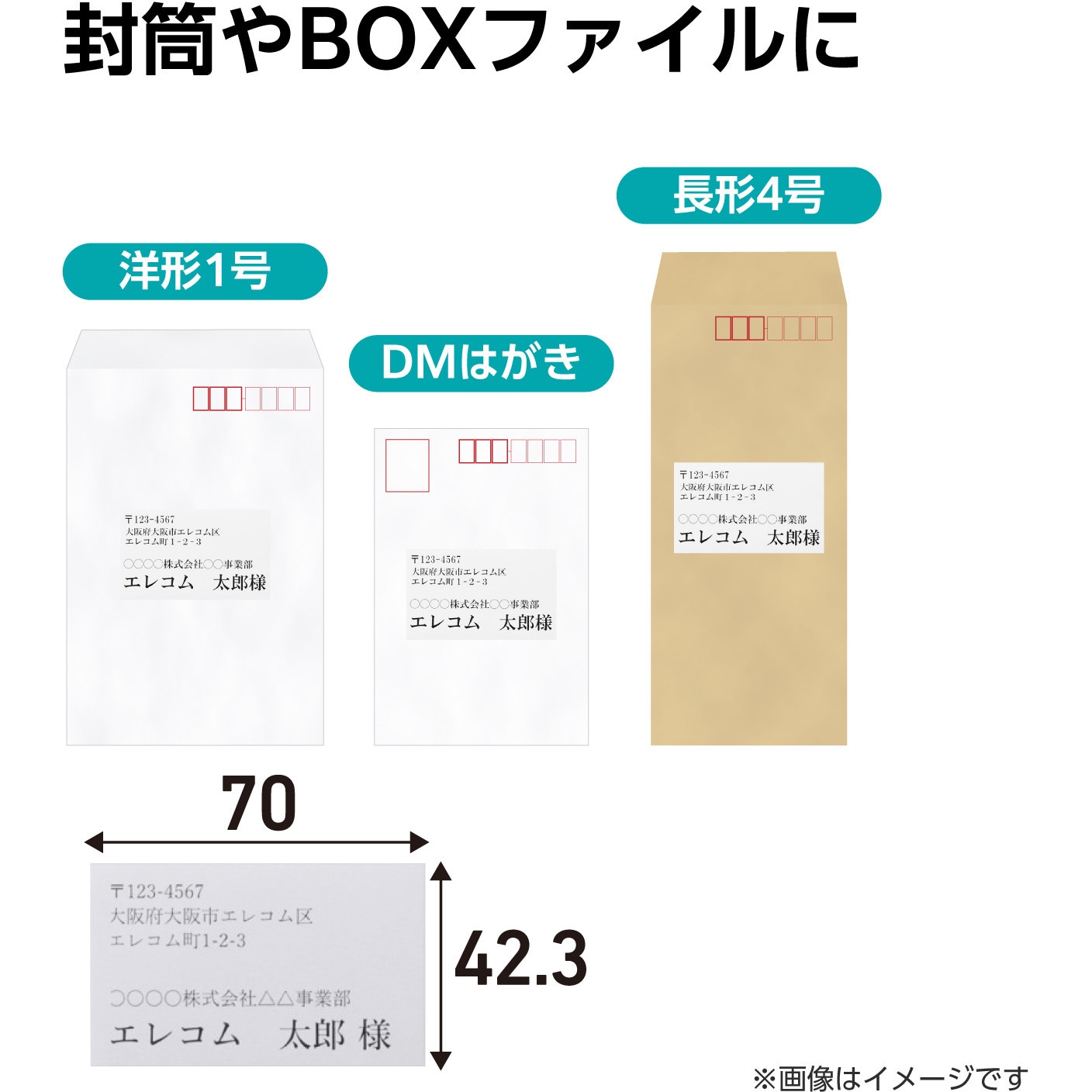 EDT-ECNL18S22 ラベルシール 表示・宛名ラベル プリンタ兼用 18面 