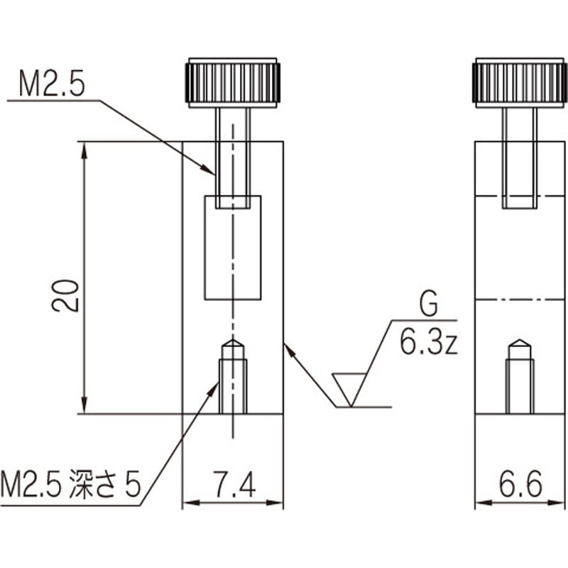 DN-HSS デジタルダンチノギス専用測定子 1個 全晴 【通販モノタロウ】