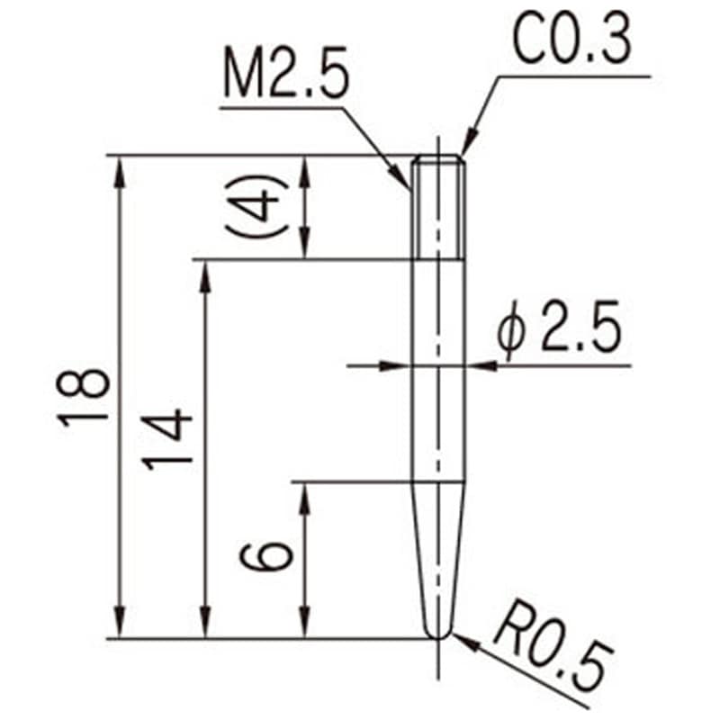 DN-SAS デジタルダンチノギス専用測定子 全晴 交換用測定子タイプ   DN-SAS 5,598円
