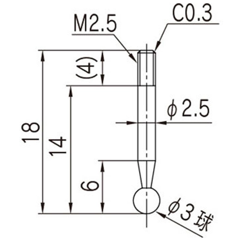 DN-SCS デジタルダンチノギス専用測定子 全晴 交換用測定子タイプ   DN-SCS 13,980円