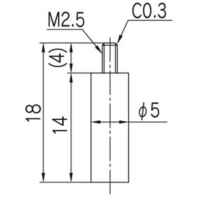 DN-SDS デジタルダンチノギス専用測定子 全晴 交換用測定子タイプ   DN-SDSノギス・マイクロメータ・ダイヤルゲージ