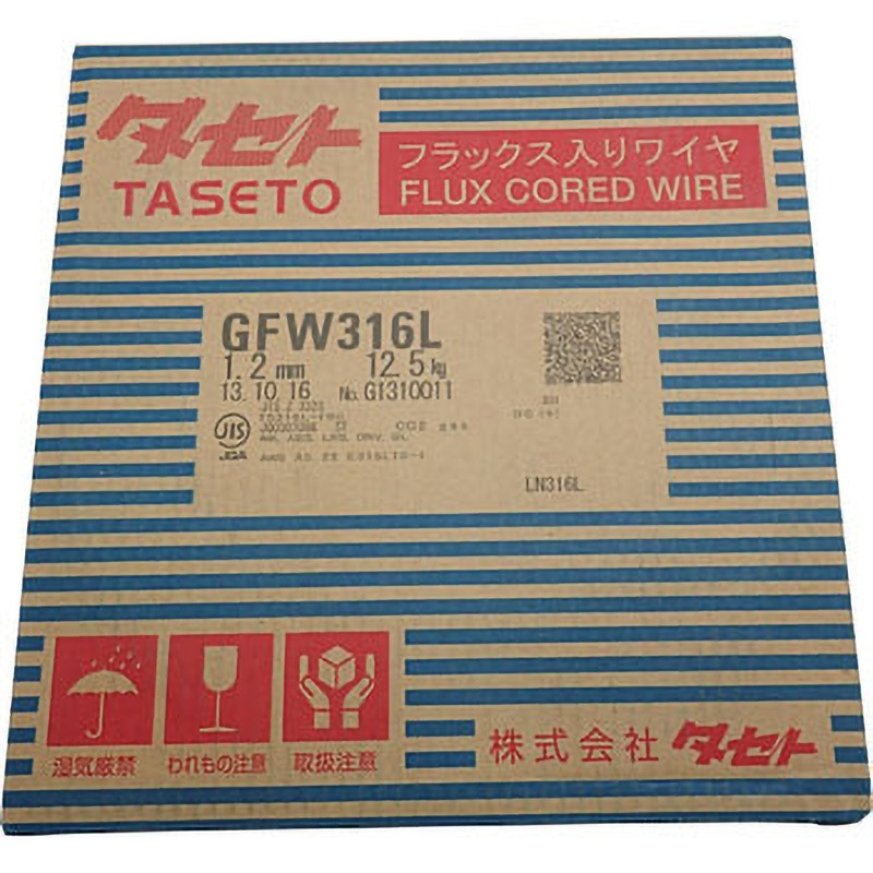 GFW-316L 1.2mm ステンレス/FCWワイヤー GFW-316L タセト GFW-316L 1.2mm ステンレス/FCWワイヤー GFW-316L タセト