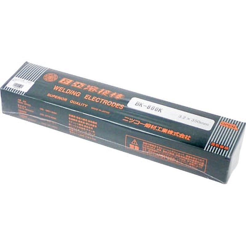 BK-800K 3.2Φ×350mm 被覆アーク溶接棒(硬化肉盛用) BK-800K ニツコー熔材工業 棒径3.2mm棒長350mm 1箱(5kg)