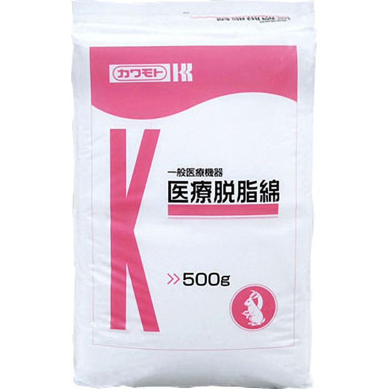 医療脱脂綿 カワモト 材質:綿100% 寸法450×260mm 1個(500g) 【通販