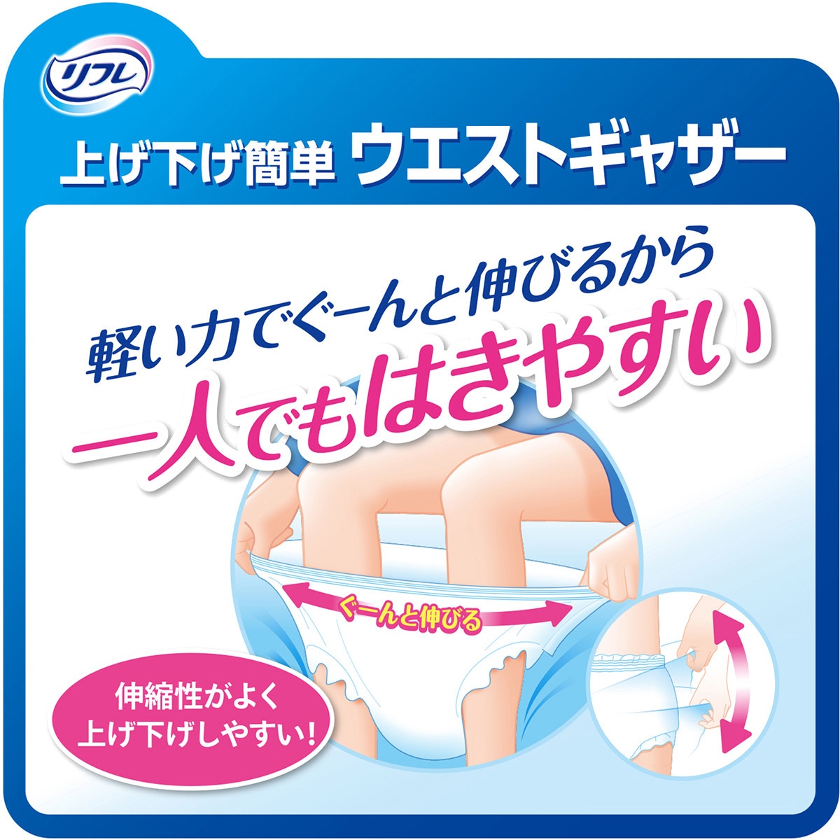 リフレ はくパンツ ゆったり安心 リブドゥコーポレーション 吸収量 