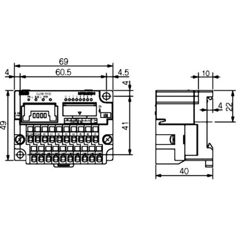 CL2X8-D1S2 リモートI/Oユニット スプリングクランプ端子台タイプ 入力 