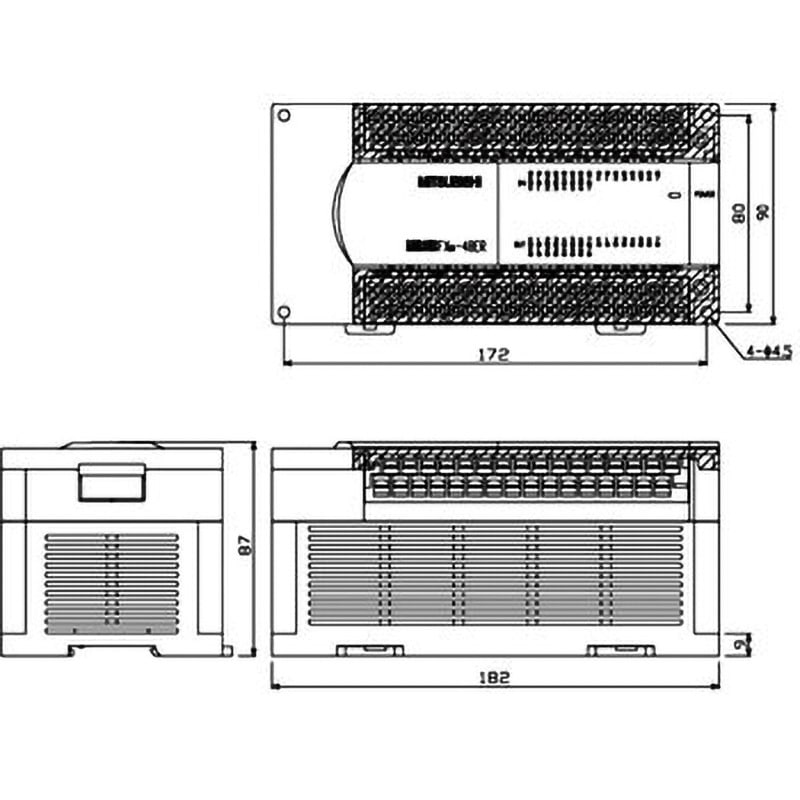 FX2N-48ER-ES/UL 入出力増設ユニット 1個 三菱電機 【通販モノタロウ】