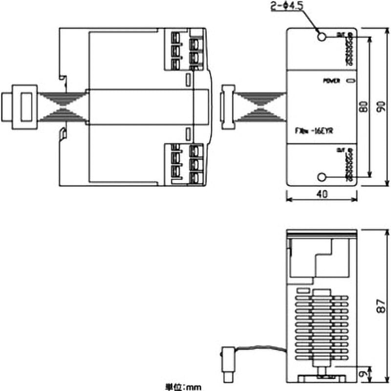 値下げ！三菱PLC FX1N-40MR、増設ユニットFX2N-16EYRセット 増設ブロック 入力増設用 三菱電機 PLC拡張ユニット 【通販