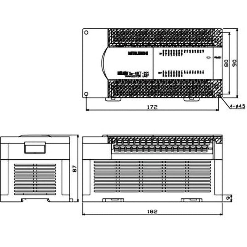 大人の上質  FX2N-48ET-DSS 【通販モノタロウ】 三菱電機 1個 入出力増設ユニット 電源ユニット