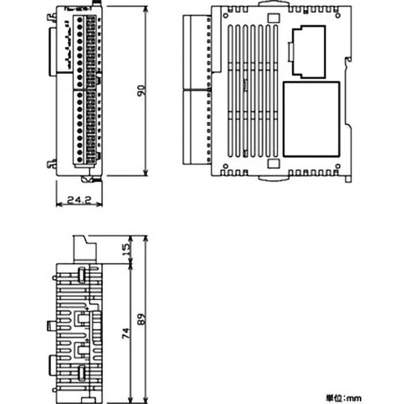 FX2NC-16EYR-T-DS 出力増設ブロック 三菱電機 リレー   FX2NC-16EYR-T-DS