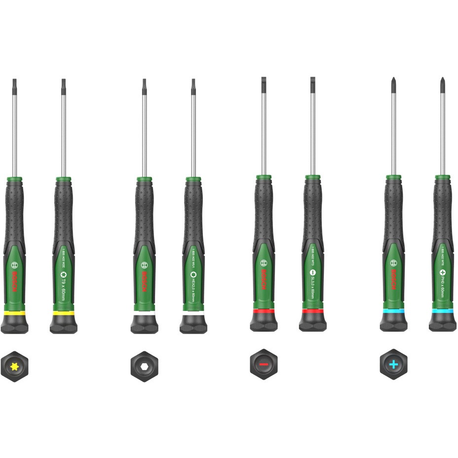 1600A02Z9N 精密ドライバーセット BOSCH(ボッシュ) 軸長60mm軸径3mm 1