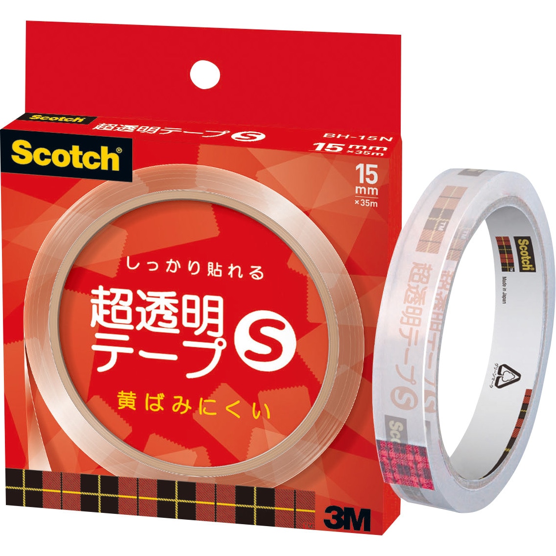 3M スコッチ 透明テープ 10巻パック 15mm×35m 大巻 500-3-1535-10P