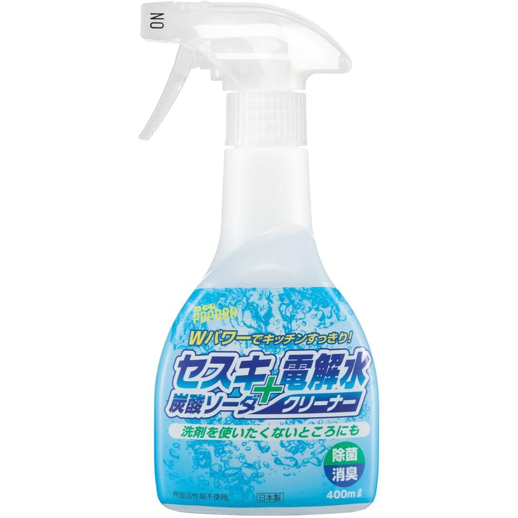 ネオポポラ セスキ炭酸ソーダ+電解水クリーナー 1個(400mL) リアル