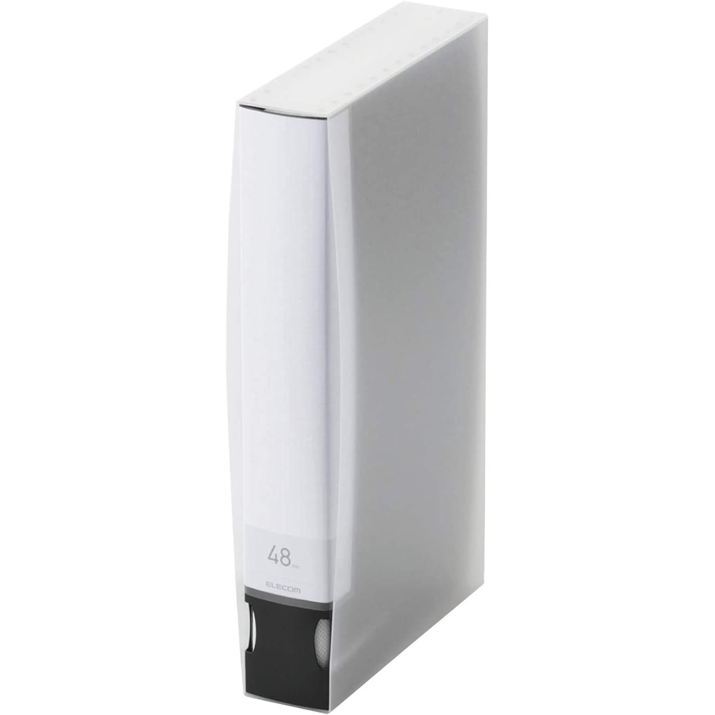 CCD-FS48BK DVD/CD用 ディスクファイル ケース 収納 1冊 エレコム