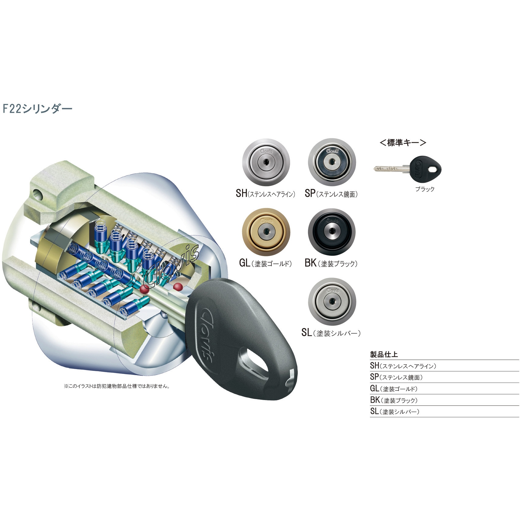 FD-4 引戸錠 1個 クラビス(シブタニ) 【通販モノタロウ】