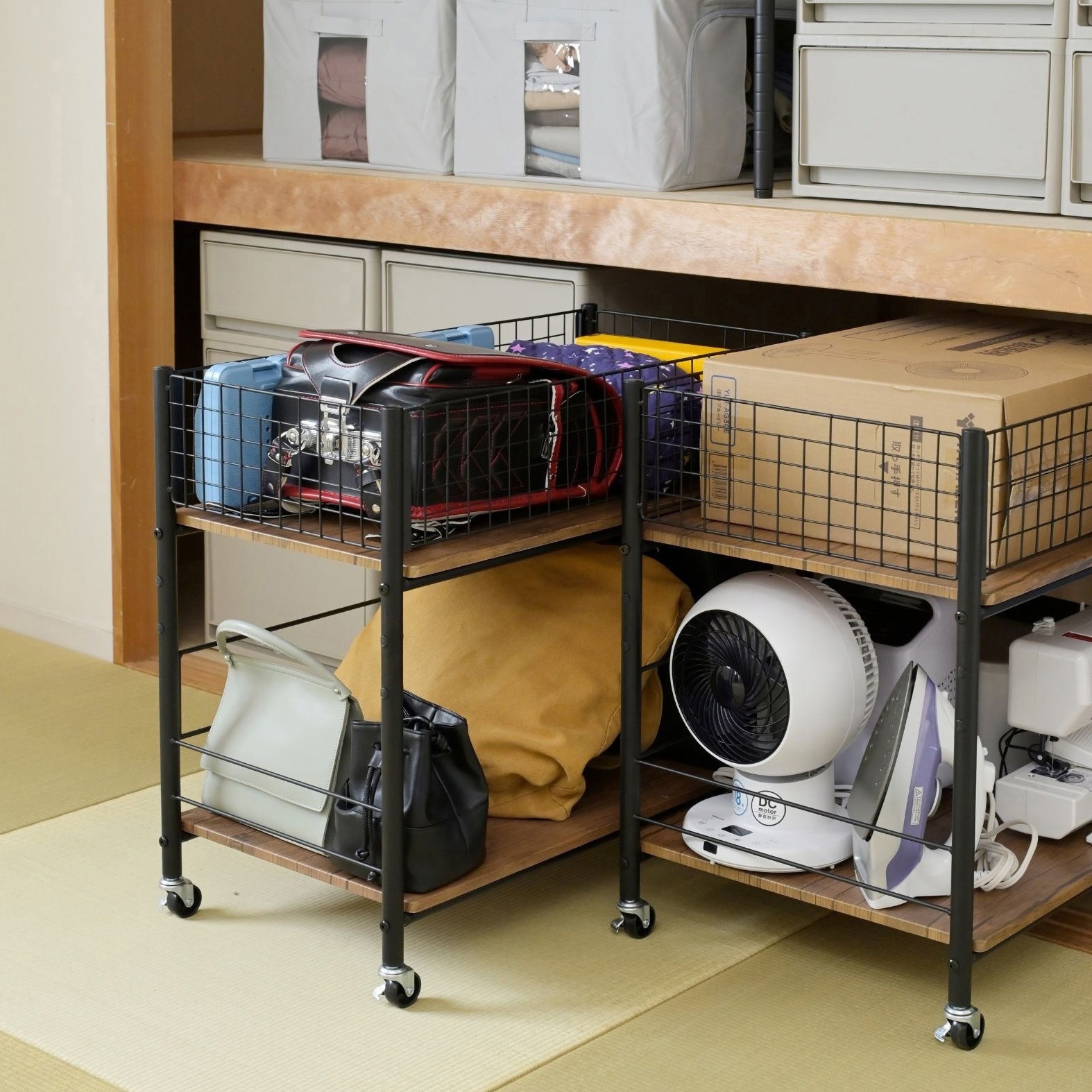 NOSR-7526(WH/NMW) 収納ラック ワゴン キャスター付き 奥行75 高さ64.5 幅26/38/44cm YAMAZEN(山善) ホワイト/マットホワイト色 幅26cm 1台 NOSR-7526(WH/NMW) 収納ラック ワゴン キャスター付き 奥行75 高さ64.5 幅26/38/44cm YAMAZEN(山善) ホワイト/マットホワイト色 幅26cm 1台