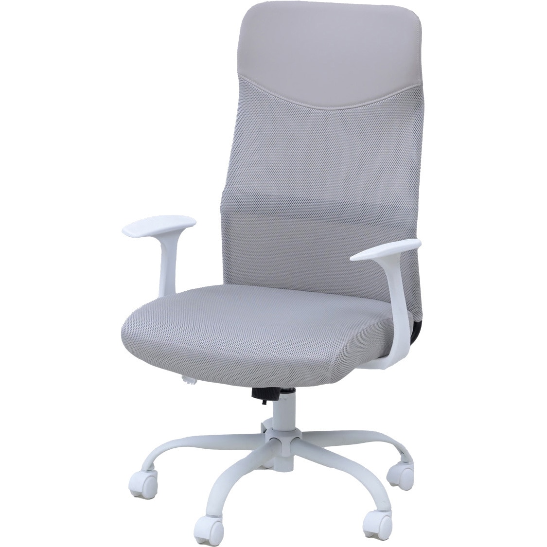 HMC-992H(NBE) 爽快メッシュ オフィスチェア YAMAZEN(山善) グレージュ色