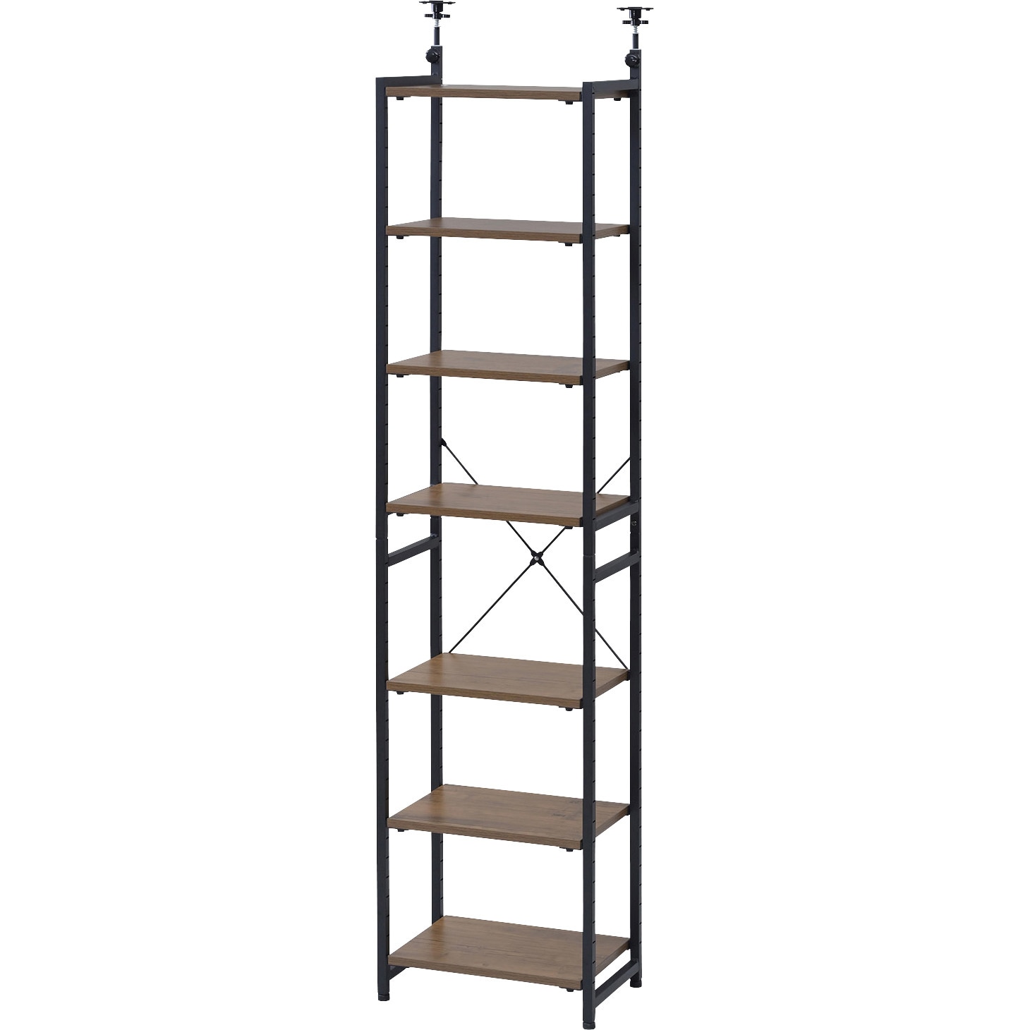 RSFT-457(ABR/SBK) 棚が動かせる 突っ張り ファイルラック YAMAZEN