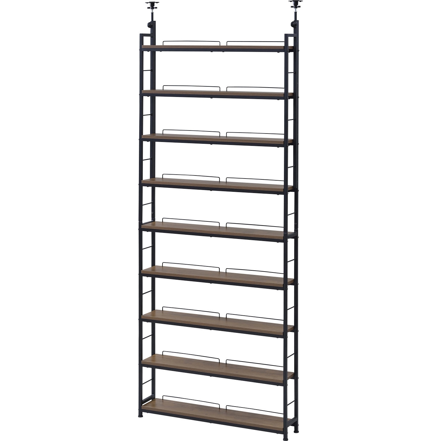 RTRS-8015(ABR/SBK) つっぱり本棚 YAMAZEN(山善) アンティークブラウン