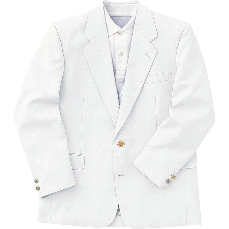 114 メンズカラーブレザー(センターベント) アイトス シロ色 サイズA4