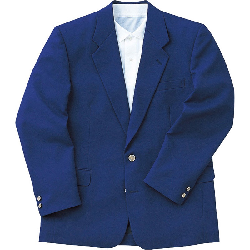 114 メンズカラーブレザー(センターベント) アイトス ブルー色 サイズB7