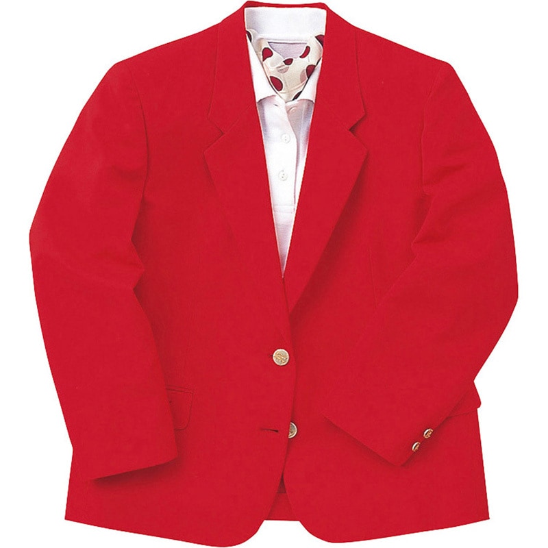 115 レディースカラーブレザー(センターベント) アイトス レッド色