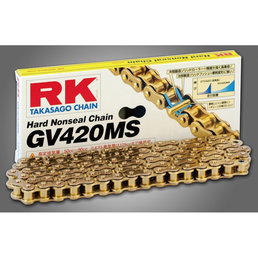 GV420MS-130L ノンシールチェーン GVシリーズ RK JAPAN リンク数