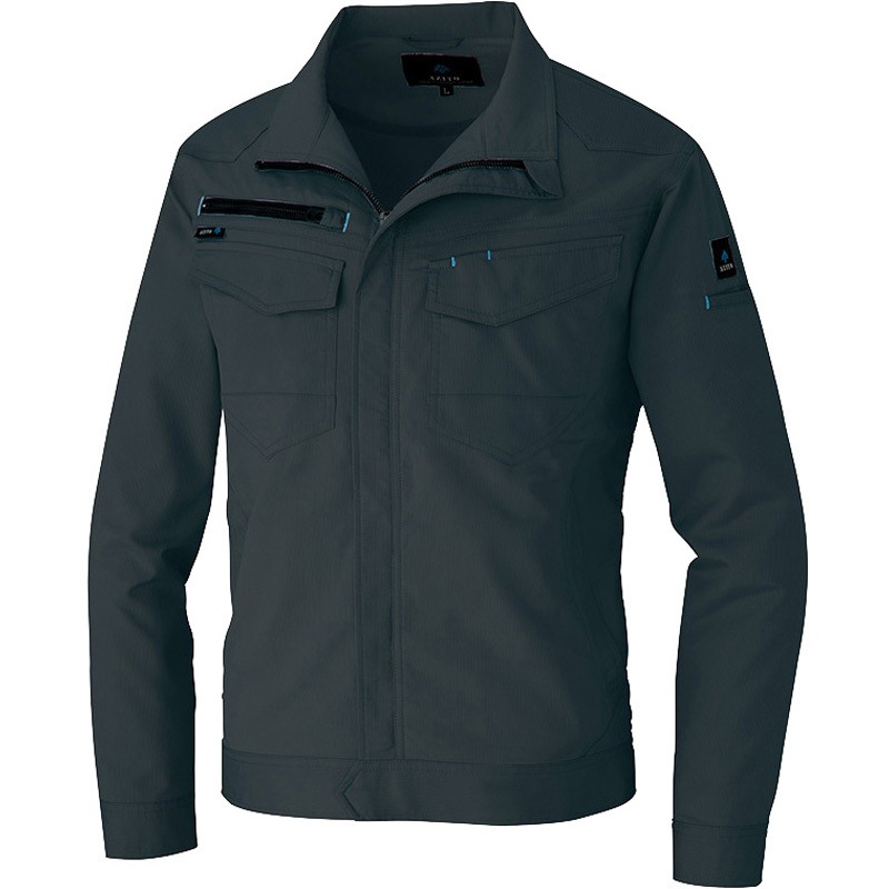 2930 長袖サマーブルゾン(男女兼用) アイトス チャコール色 3L着丈69cm 5,168円