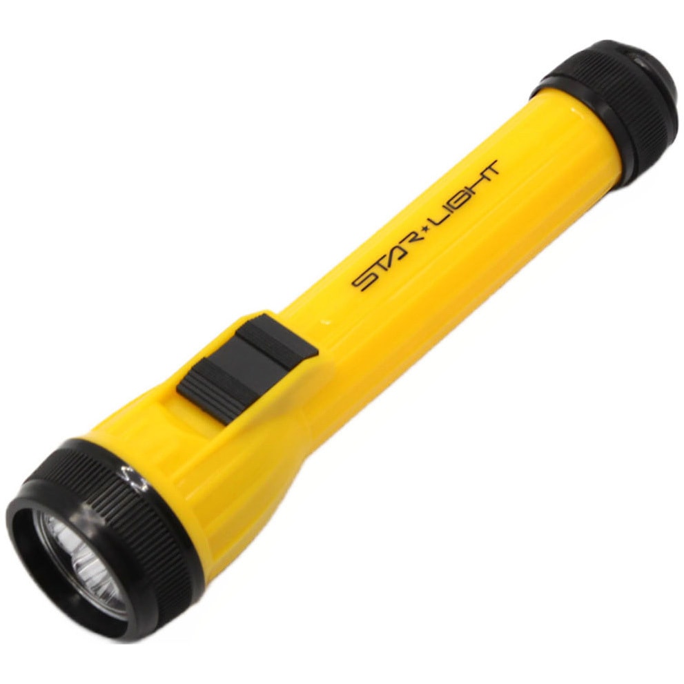 スーパースターライト イエロー ベルト付き　2個付き プラステチック製3LEDハンドライト STAR Light イエロー色 40Lm