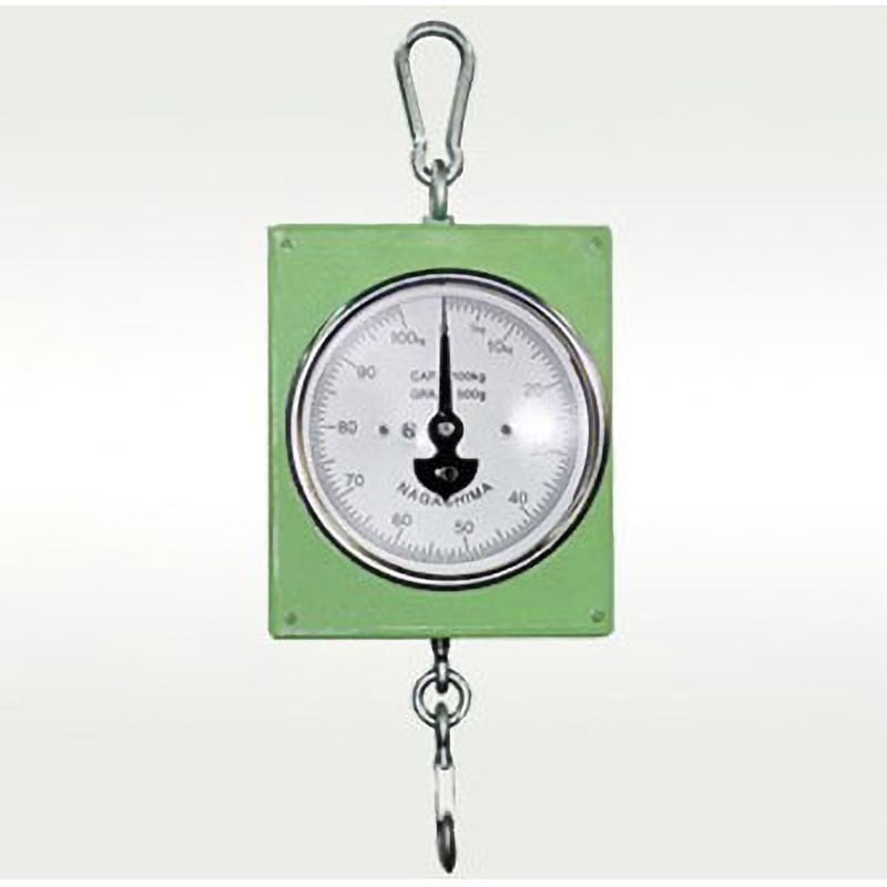 DTH-100(メーカー実施校正証明書一式付) アナログ吊りばかり 平面型 長島衡機工業 ひょう量100kg