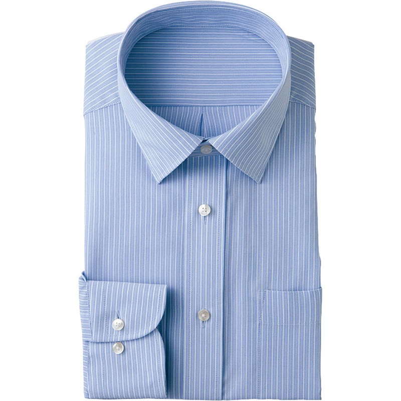 43069 長袖カッターシャツ アイトス サックス色 サイズ4L