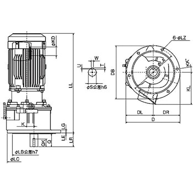 GM-LJPV-22kw-1/10 ギヤードモーター GM-LJPシリーズ(立形) 1台 三菱