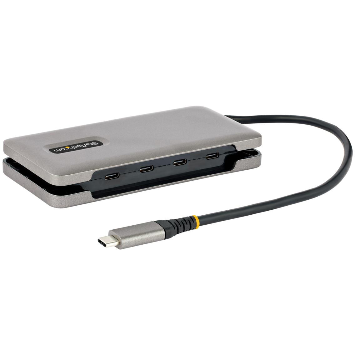 HB31CM4CPD3 USB-Cハブ/4ポートType-C/USB 3.2 Gen 2 10Gbps/100W PD/バスパワー/32cm 巻き取り式ケーブル/タイプC 拡張ハブ 1個 StarTech.com 【通販モノタロウ】