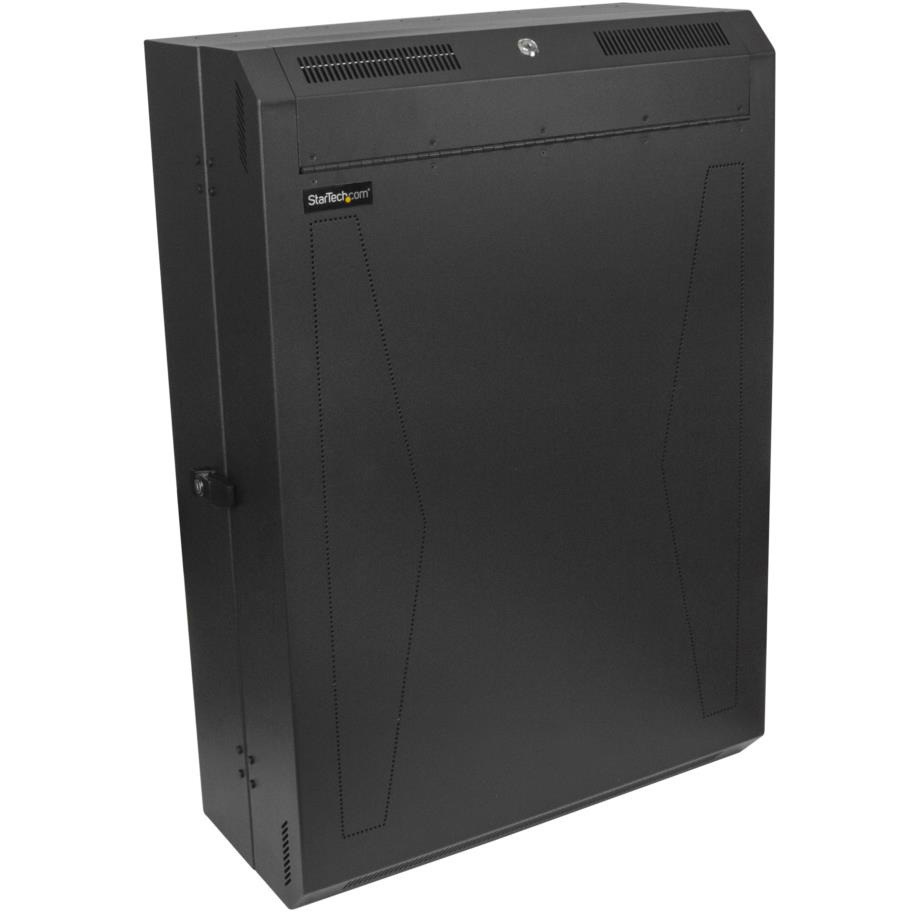 RK630WALVS 19インチ サーバーラック/省スペース壁掛け縦型タイプ/6U 鍵付きネットワーク キャビネット/耐荷重90kg/奥行き76cm StarTech.com 1個 RK630WALVS