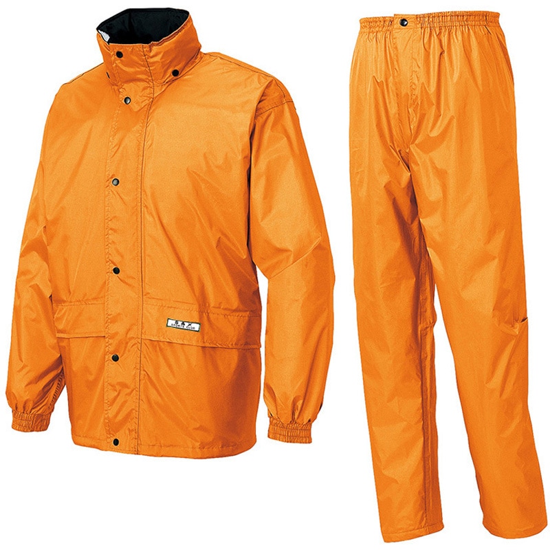 アイトス レインスーツ(B-1) オレンジ 4L 58701 |b03 58701 レインスーツ(B-1) アイトス オレンジ色 サイズ4L - 【通販