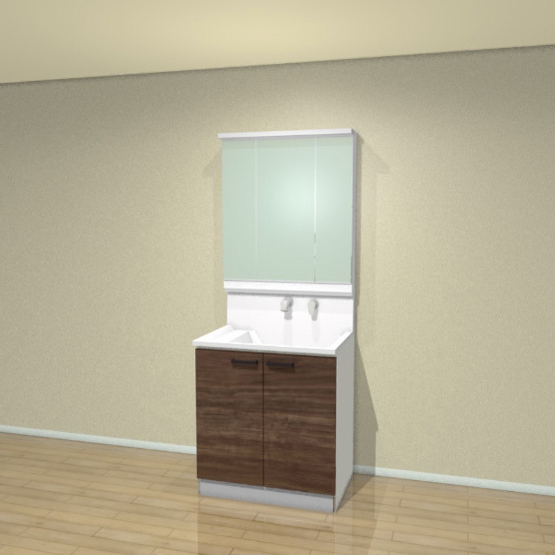 M-753SRNE/BSRH75TNSSWEQTSI 洗面化粧台S(間口750mm)3面鏡タイプ