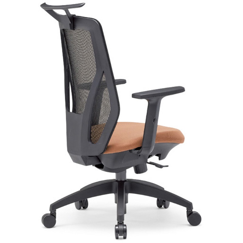 MS-1355(FG3)BR オフィスチェア M-1300シリーズ 可動肘タイプ アイコ 材質樹脂脚 布地(防汚性布張り)