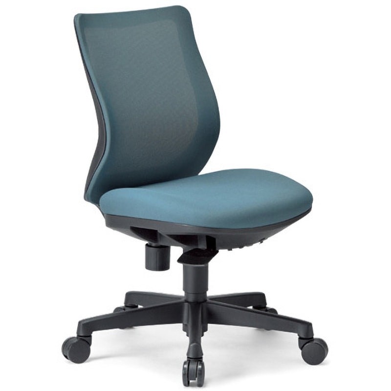 お問い合わせ欄 チェア ローバック可動肘タイプ ブラック 布張り アイコ OA-1155AJ FG3