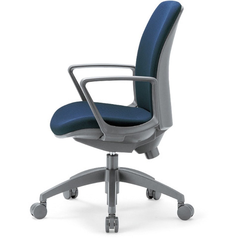 OA-2135BJ(FG3)BU オフィスチェア OA-2100シリーズ ミドルバック サークル肘タイプ アイコ 布地(防汚性布張り)