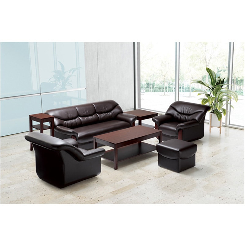 RE-2153(V4)DBR 応接ソファー・チェア シエルソファー(ビニールレザー