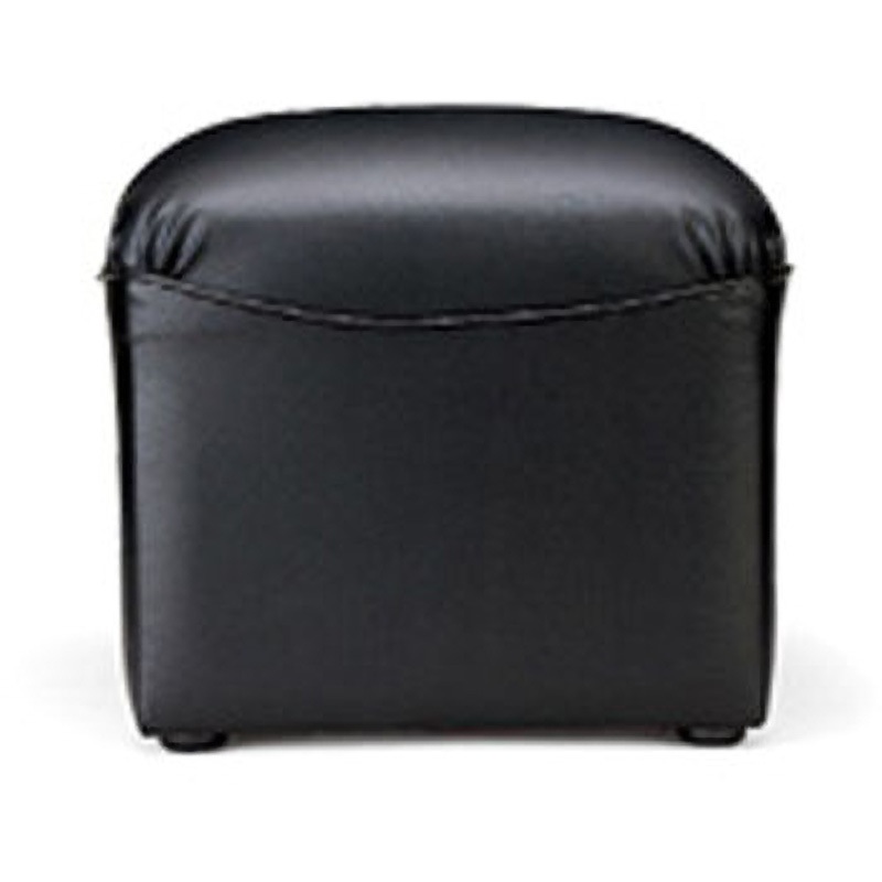 RE-1050S(V4)BK 応接ソファー・チェア プリーダスツール(ビニールレザー張り) アイコ 寸法450×450×380mm