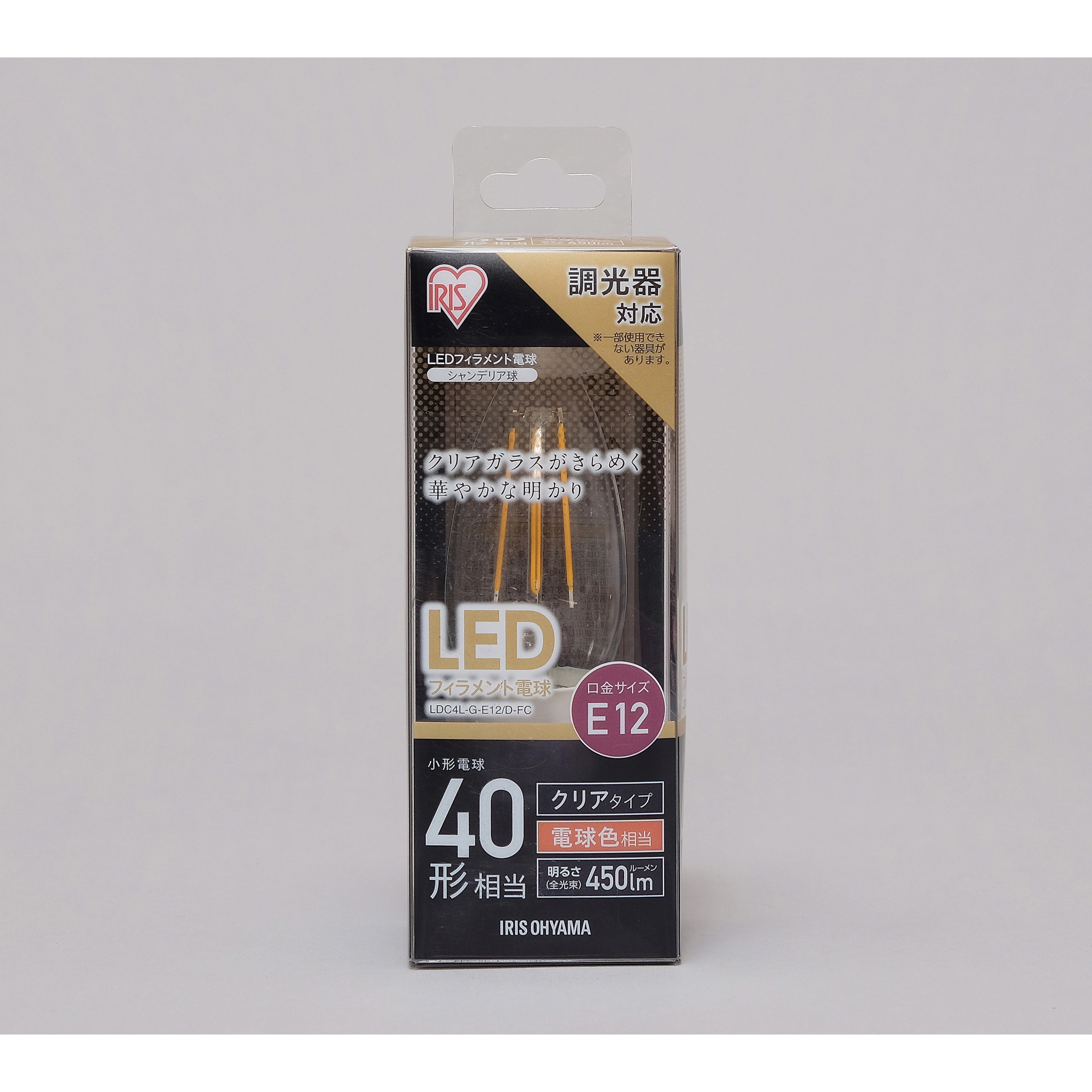 LDC4L-G-E12/D-FC フィラメント 小形クリア 電球色25形(230lm