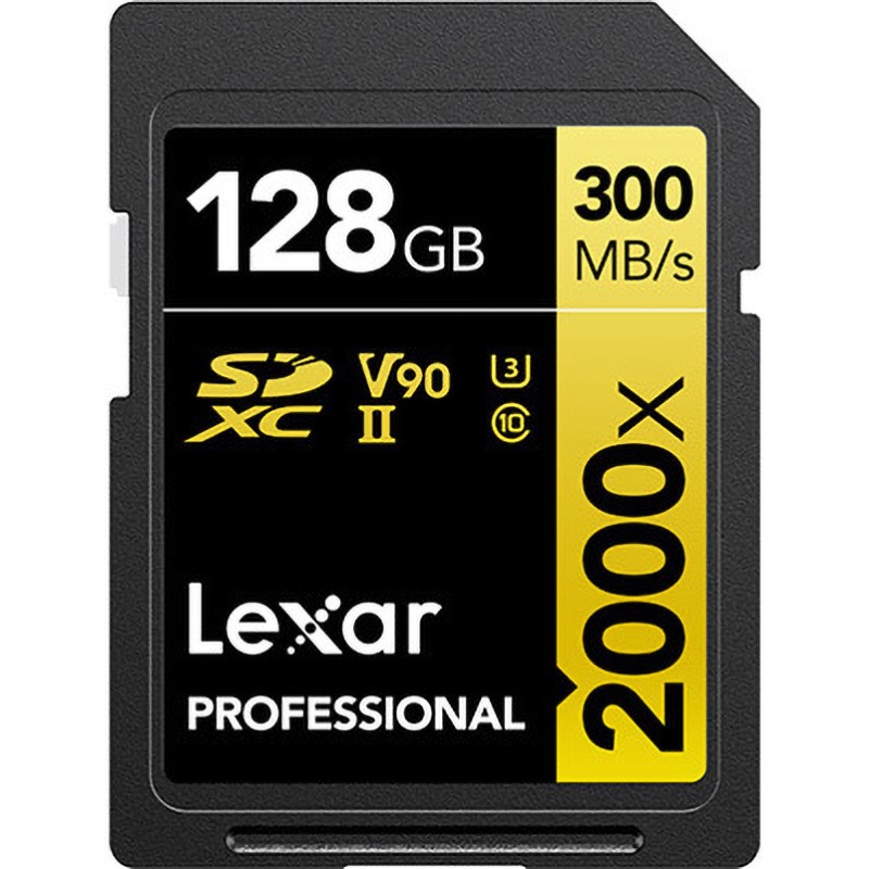 レキサー LSD2000128G-BNNNJ SDXCカード 128GB LSD2000128G-BNNNJ SDXCカード 2000x UHS-II U3 V90 1個 Lexar 【通販