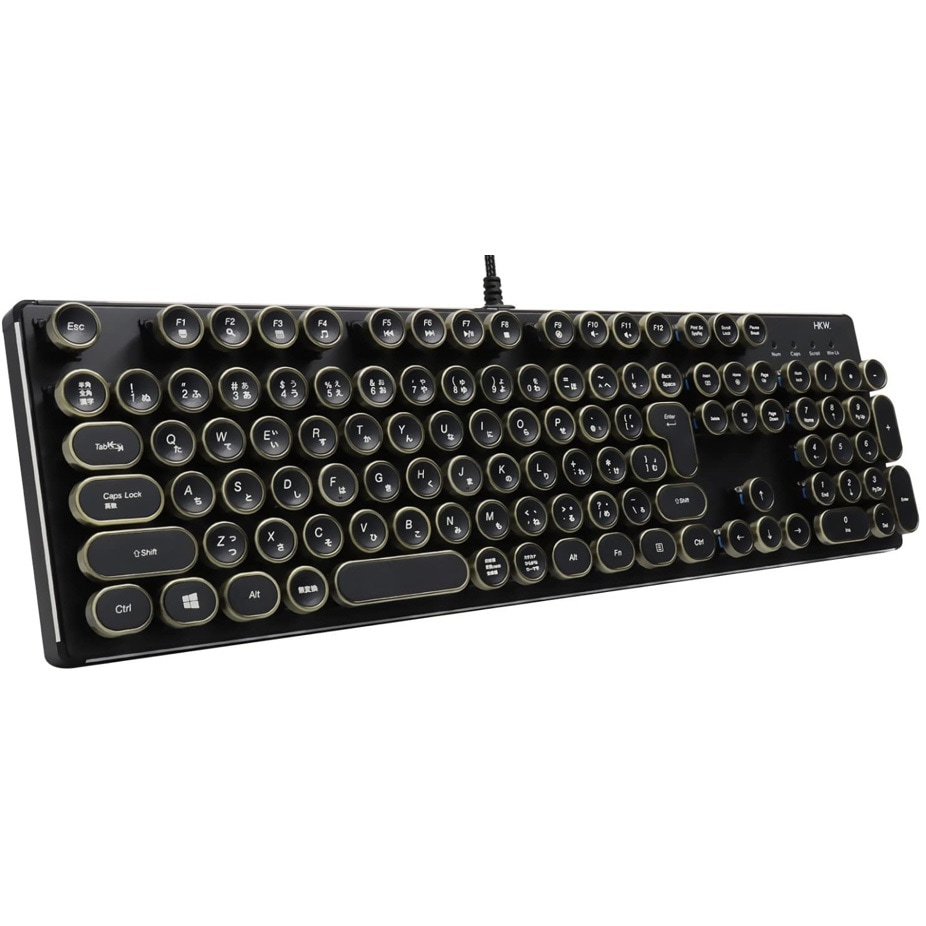 メカニカルキーボード　タイプライター型 楽天市場】HKW. タイプライター風メカニカルキーボード キーボード